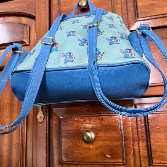 Stitch Mini Backpack & Coin Purse Blue - Picture 7 of 15